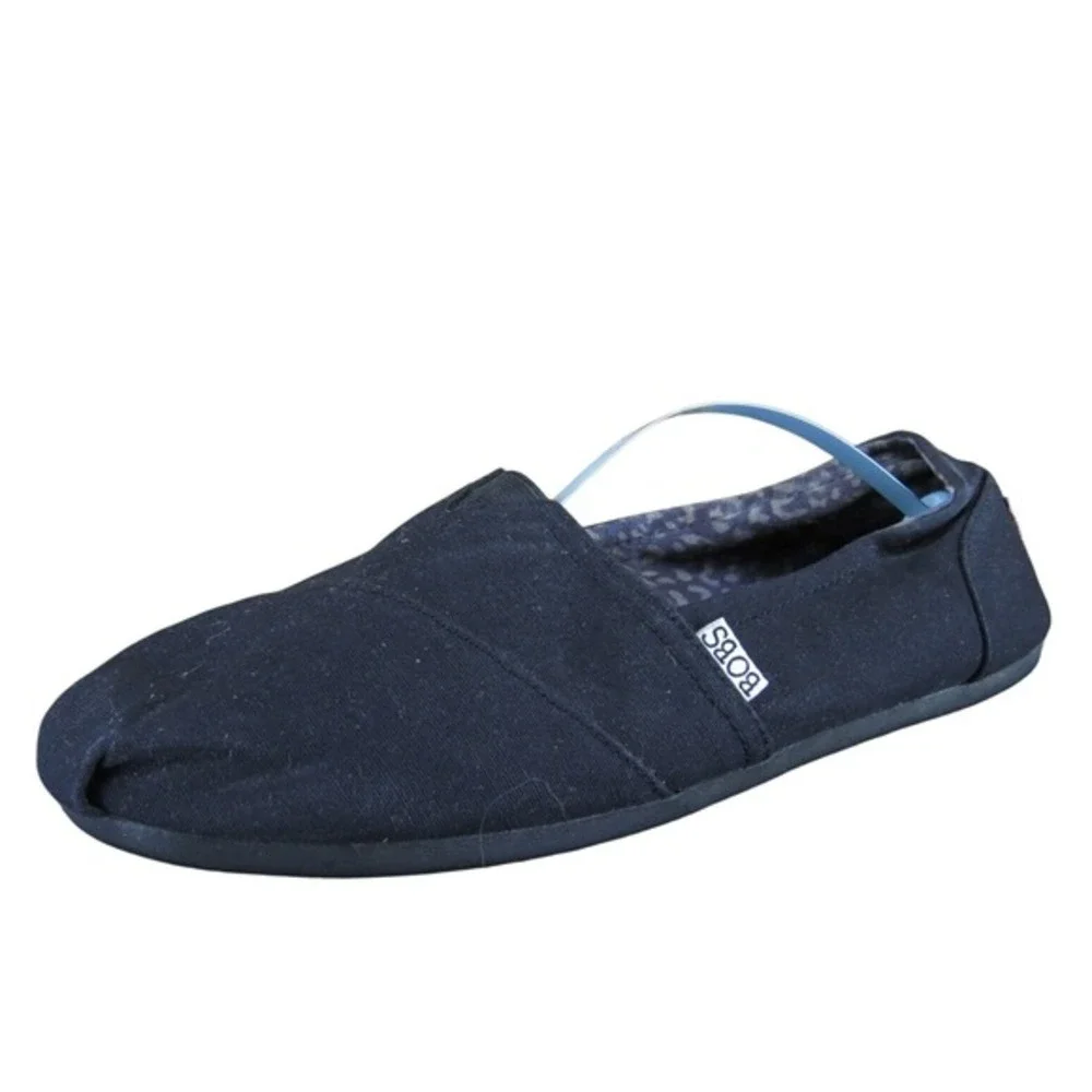 Bobs By Skechers Women's‎  Flat Black Fabric Sz 10 Medium  Used 2025
